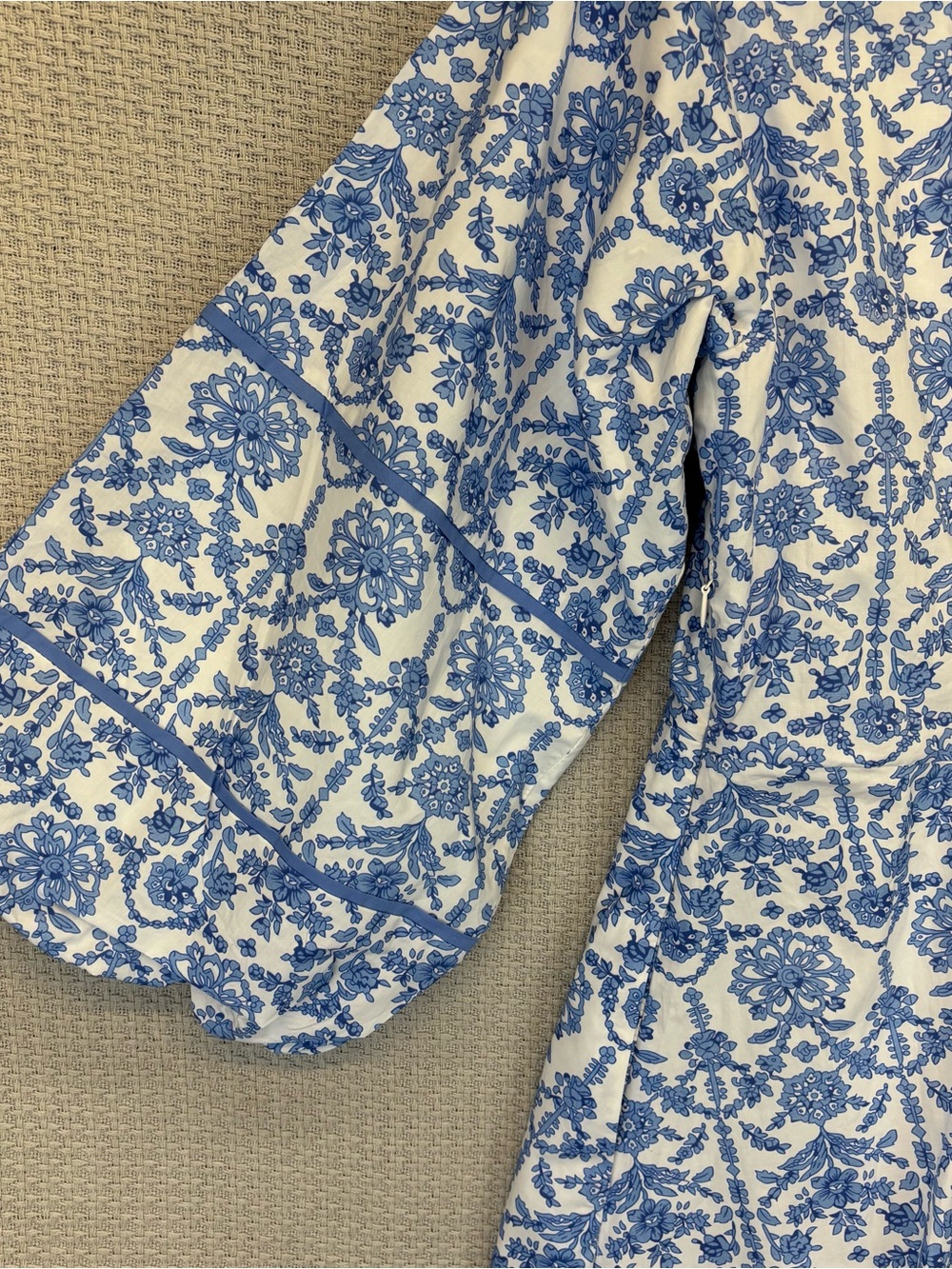 Tuckernuck Hyacinth House Baby Blue Floral Hillsborough Dress XS Cottagecore EUC - Picture 10 of 13